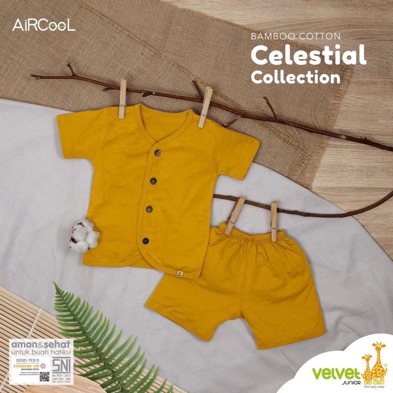 VELVET JUNIOR CELESTIAL STELAN PENDEK PENDEK - velvet air cool