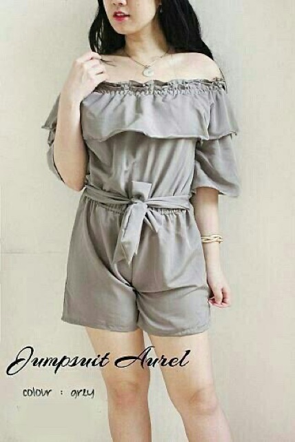 MM- Jumpsuit aurel wafel / Jumpsuit wanita murah / Jumpsuit wanita terbaru