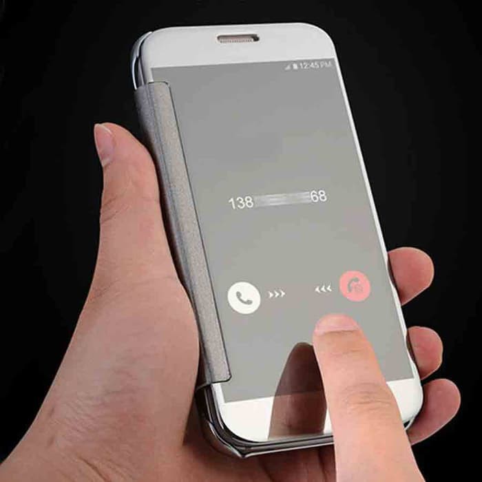 Casing Hp Cover Samsung S5 S6 S6 EDGE S7 S7 EDGE Flip Cover Miror Case Jual