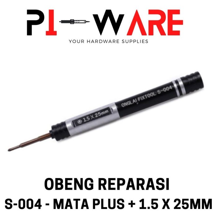 S-004 Obeng Mata Plus + 1.5 Untuk Repasi HP iPhone Kepala Rotary 360