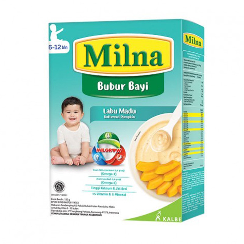 Milna Bubur Bayi 6 120 Gr Labu Madu Shopee Indonesia