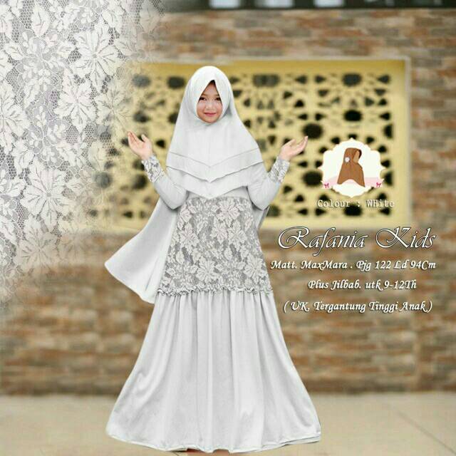 Gamis syari lebaran anak rafania