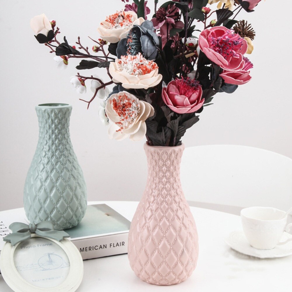 Naindo Pot plastik Origami bintik (tanpa bunga) -tinggi 25 cm-vas bunga