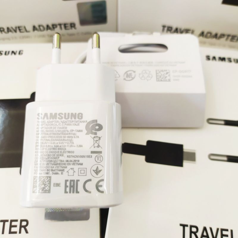 [Original] TC super fast charging charger 25w samsung A53 a71 A72 note 10 note10 s20 s21 s22  plus C type C kualitas original grade A