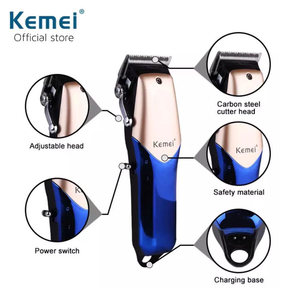 KEMEI 2615 ORIGINAL CUKURAN RAMBUT ELEKTRIK CAS HAIR CLIPPER RECHARGEABLE CORDLESS KM 2615 KM2615 KM2615