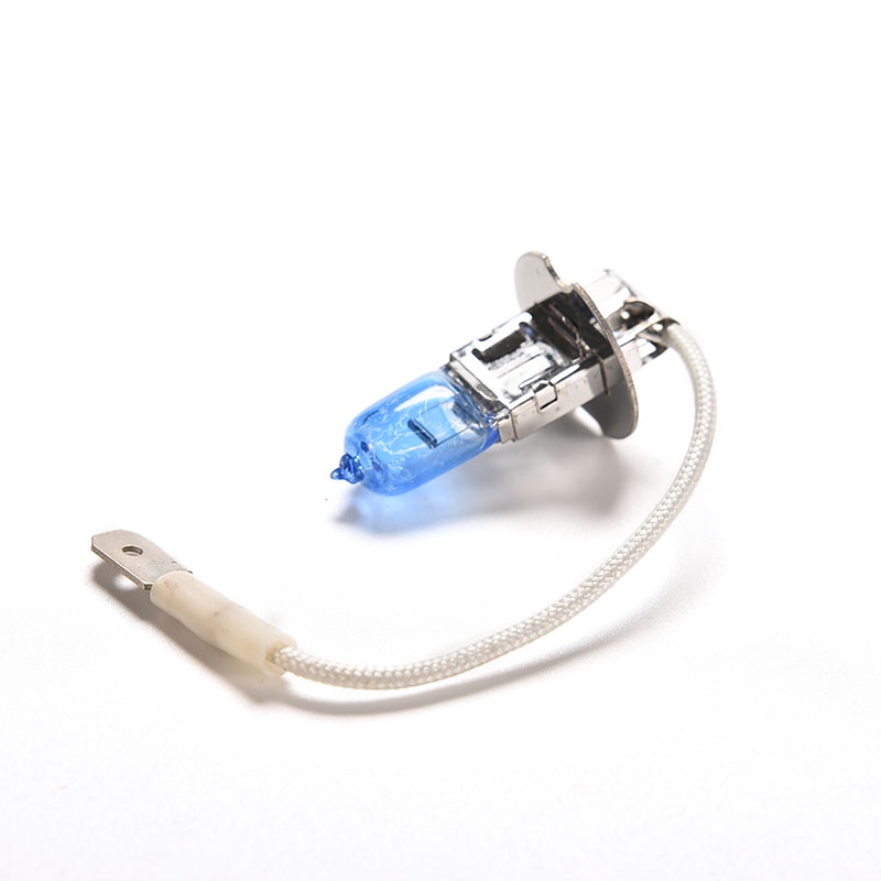 2pcs Bola Lampu Halogen H3 12V 55W Super Terang Warna Putih Untuk Mobil