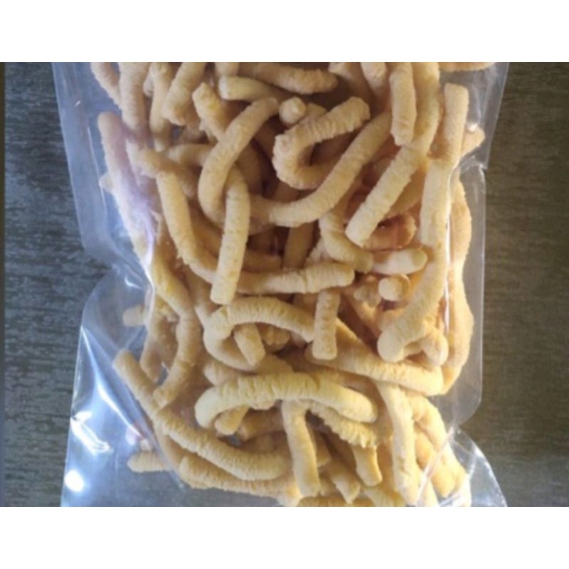 

cemilan ulat sutra kemasan 100gr