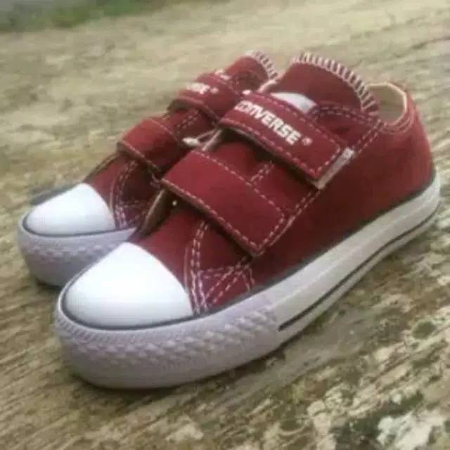 Super diskon sepatu converse anak maron/sepatu anak sd/cuci gudang sepatu anak converse