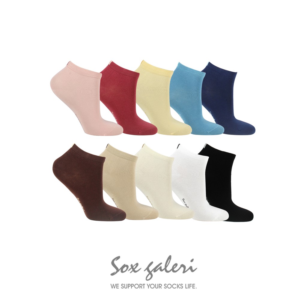 SOX GALERI - Kaos Kaki Wanita Katun Anti Bakteri Panjang Semata Kaki - Anti Bacteria Women Socks