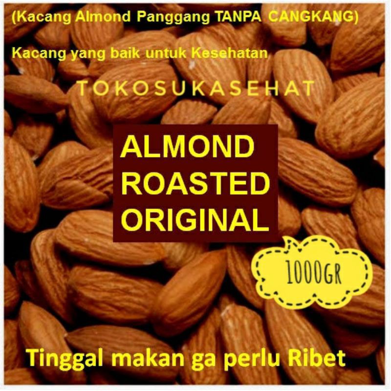 

Almond Roasted Organic ( Almond Panggang Organic ) -1Kg