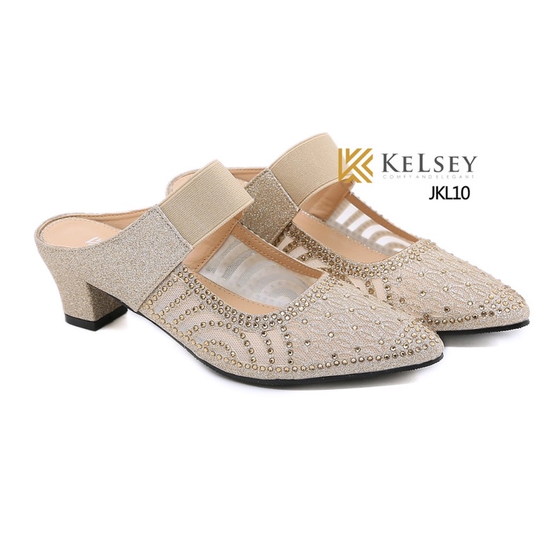 Sandal Heels Hak Tahu 5cm Wanita KELSEY JKL10 / Sandal Heels Wanita