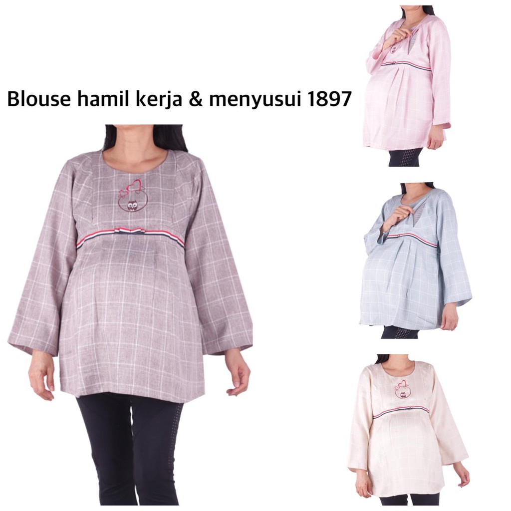 Blouse hamil menyusui 1897 bajuhamil baju hamil