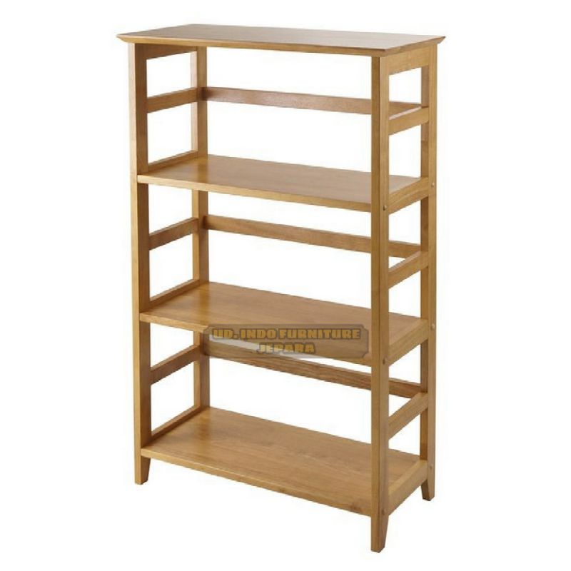 rak buku rak bunga murah minimalis bahan kayu jati jepara