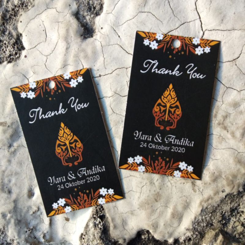 Kartu ucapan pernikahan / kartu ucapan souvenir / kartu ucapan terima kasih