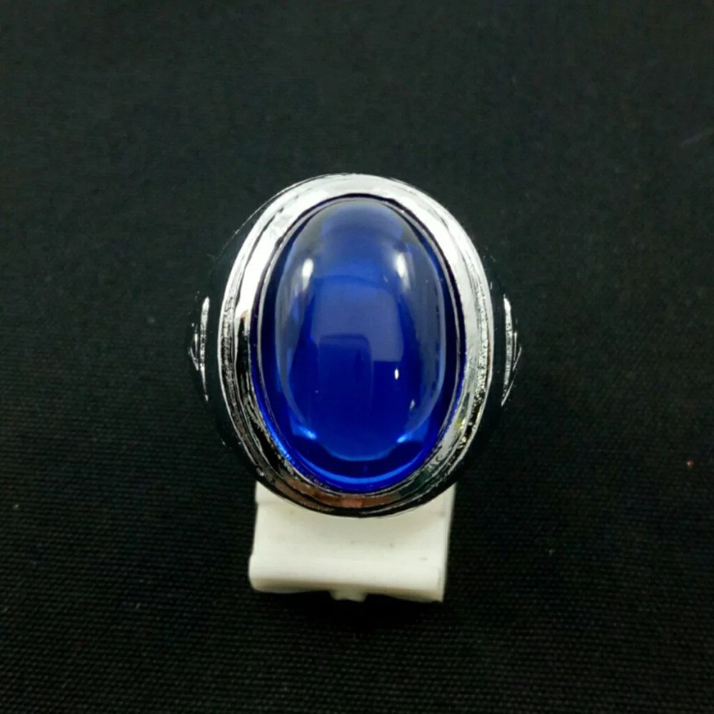 Cincin Batu King Shapire Dengan Ring Tanam Lebih Simpel Dan Elegan