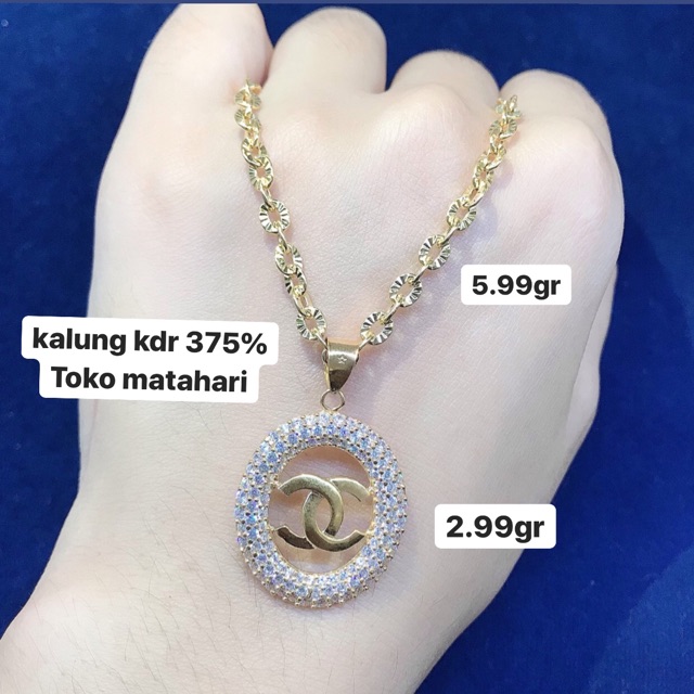 Kalung Liontin Emas Asli Kadar 375 Shopee Indonesia