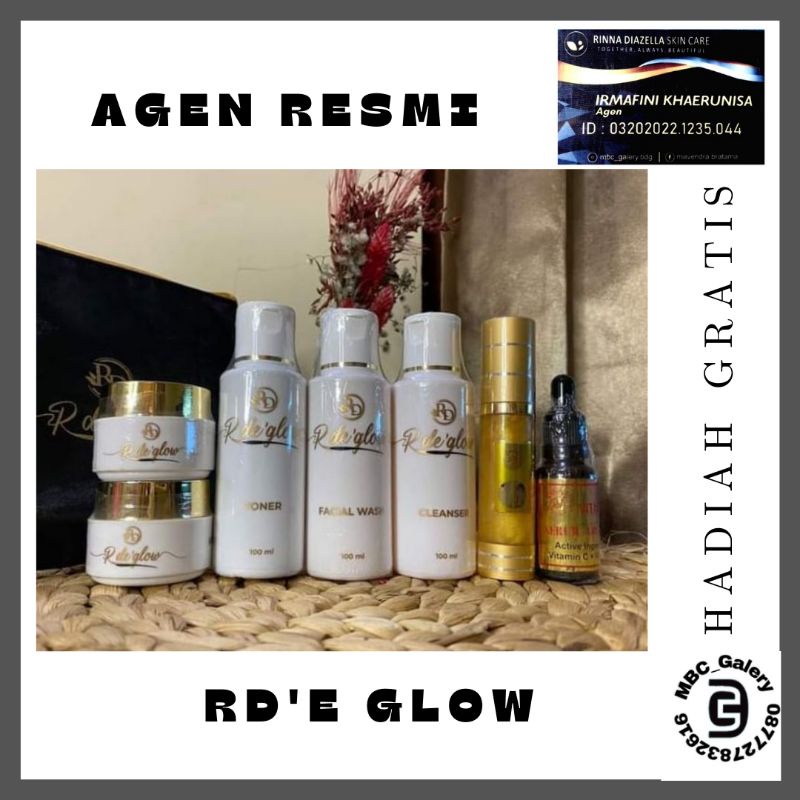 Paket skincare RDE GLOW original pemutih wajah