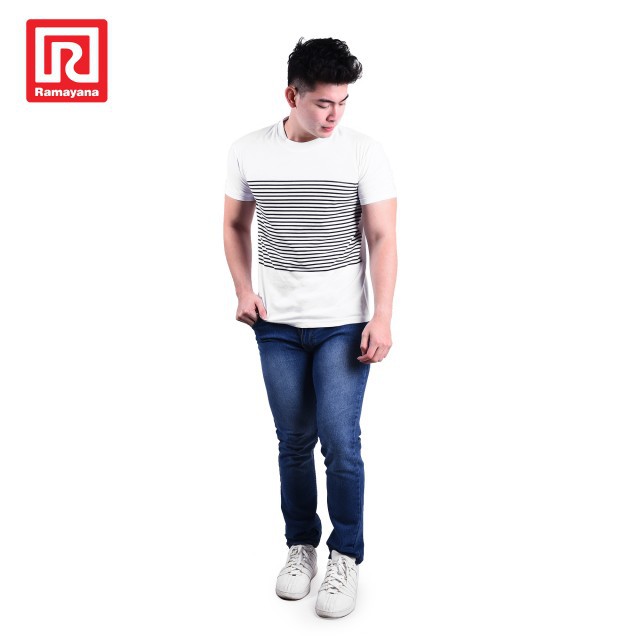 Ramayana RAF Celana  Jeans  Pria  Reguler 01 Biru Shopee  