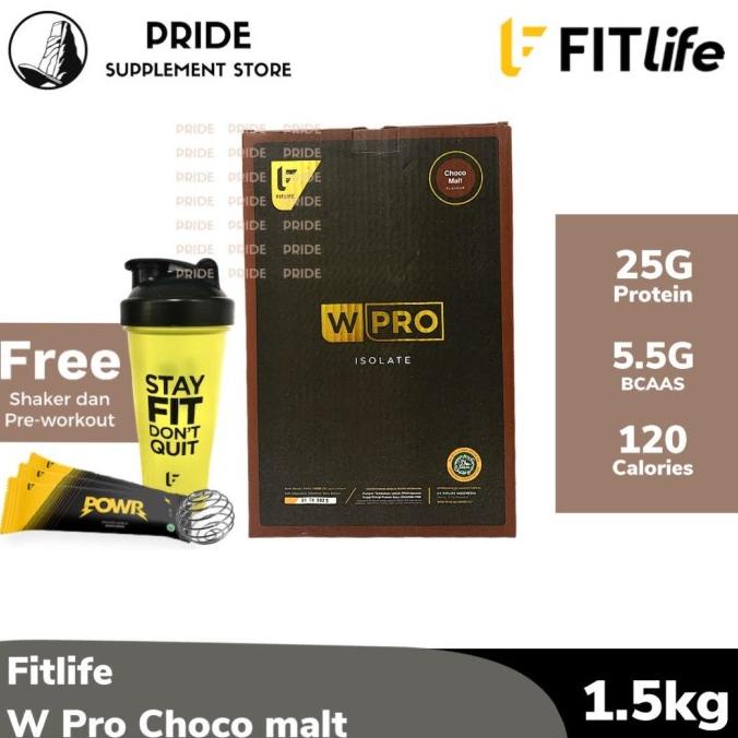 Fitlife W pro Isolate 1.5 kg Whey Protein Isolate 50 Serving
