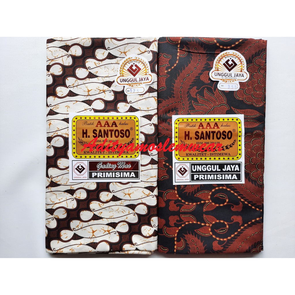 PAKET HEMAT 3 PCS KAIN JARIK BATIK PEKALONGAN PRINTING HALUS PANJANG MELAHIRKAN H SANTOSO