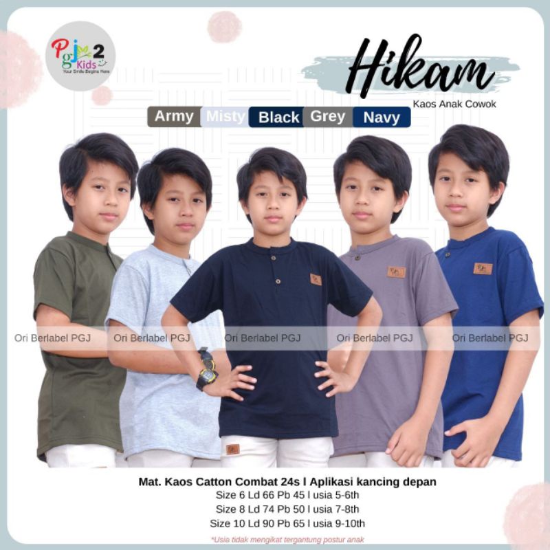 HIKAM KIDS | KAOS ANAK COWOK | BY PGJ KIDS