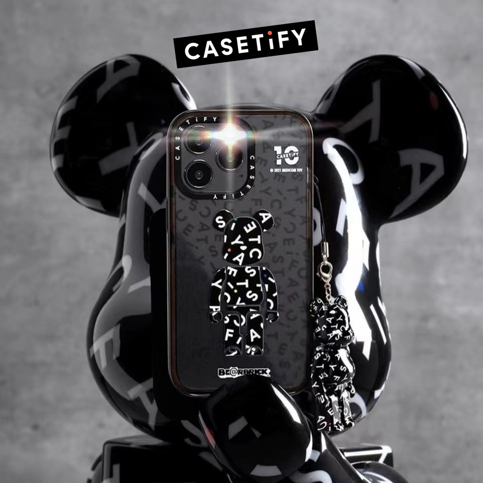 CASETIFY BEARBRICK MIRROR CASE IPHONE 7 8 7+ 8+ X XS MAX XR 11 12 13 PRO MAX