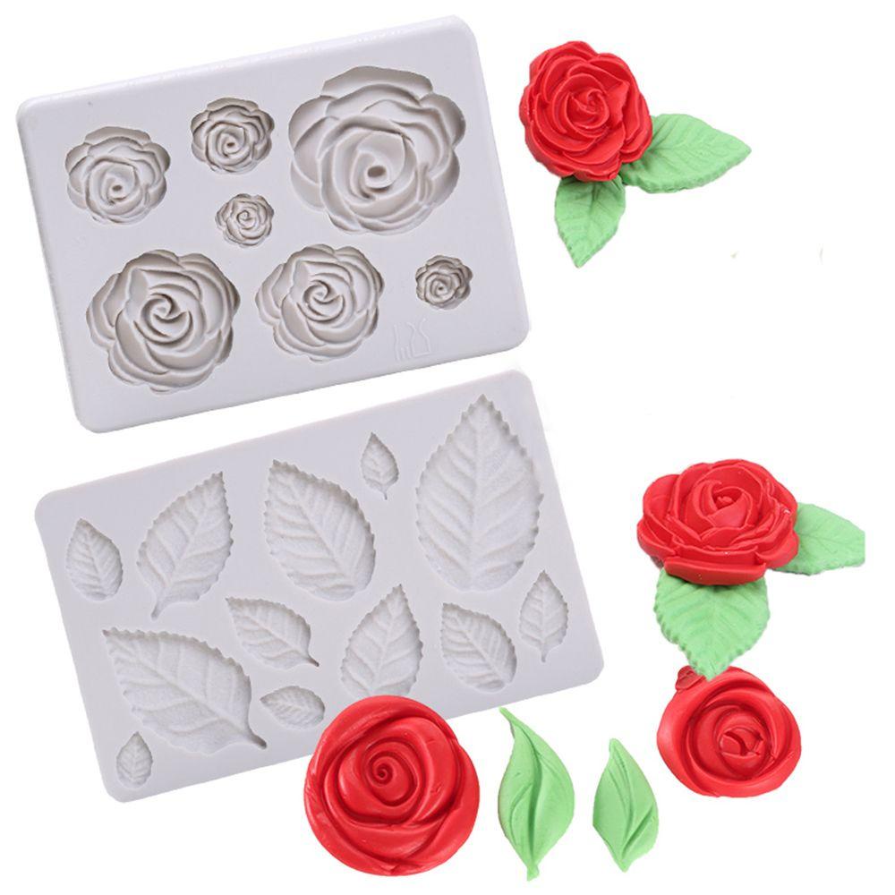 TOP Cetakan Kue 3D Leaf New Cetakan Silikon Sugarcraft