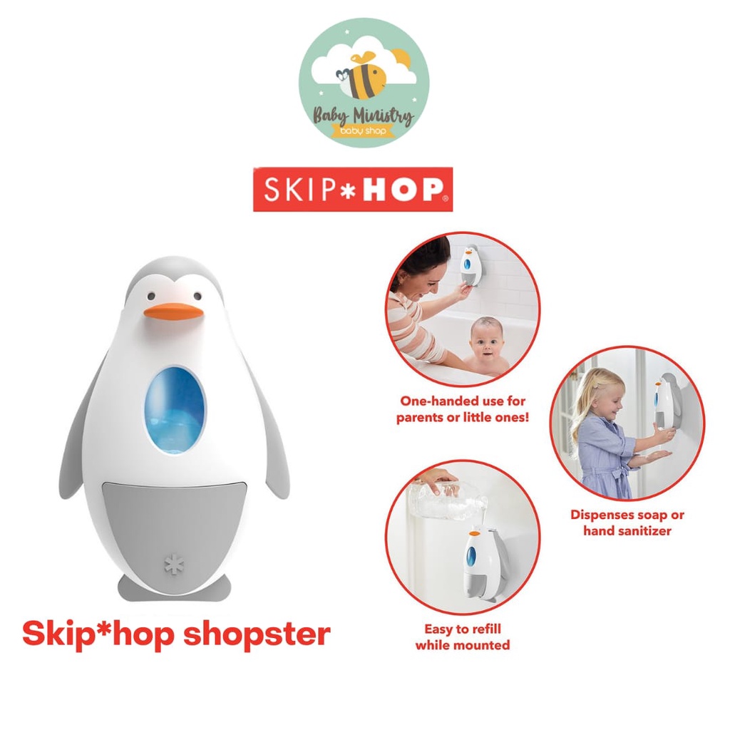 SKIP HOP SOAPSTER / DISPENSER SABUN CAIR/HAND SANITIZER/ tempat sabun / Dispenser otomatis / dispenser elektrik