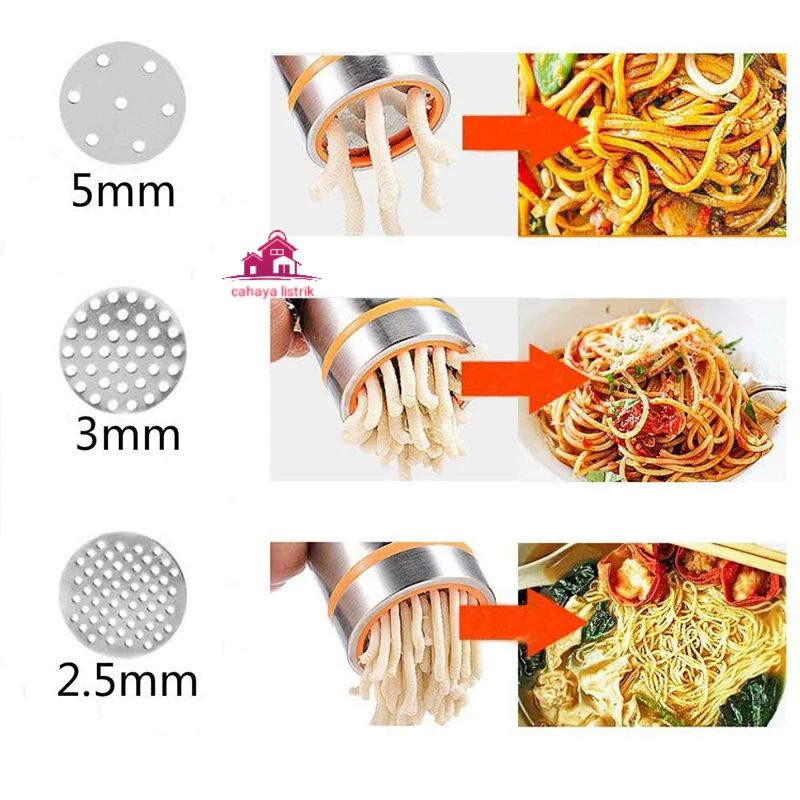 Alat Penbuat Mie 7 Macam Alat Cetak Mie *Pasta Noodle Maker *Cetakan Mie Pasta