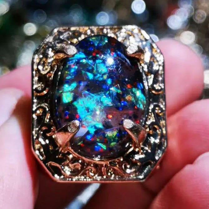Black opal kalimaya full jarong..