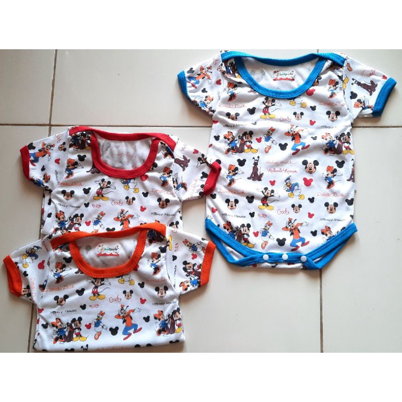 JUMPER BAYI PENDEK / JUMPER BAYI 0-6bln / JUMPER MOTIF MICKEY