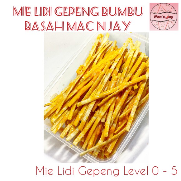 

Mie Lidi Gepeng Makaroni Mie Lidi Mac N Jay BUMBU BASAH