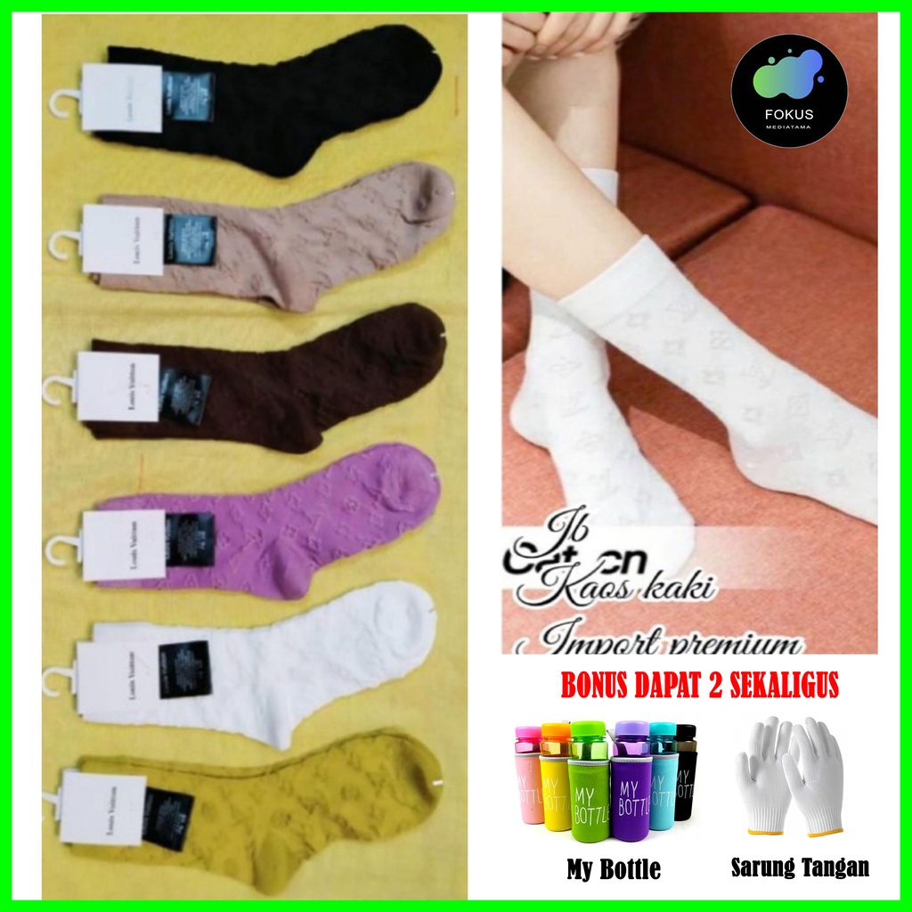 Kaos Kaki Olahraga Sepeda Fashion Wanita Kualitas Import - Kaos Kaki Sepeda - 002