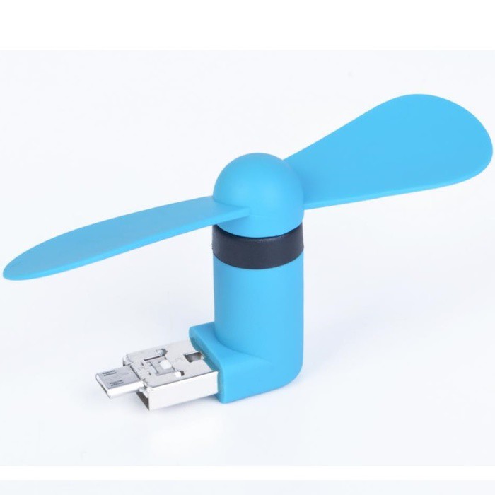 Micro USB OTG Mini Kipas Portable Fan Android Smartphone Laptop PC USB