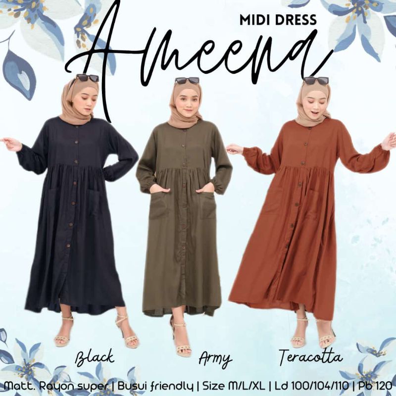 Midi Dress by Ameena