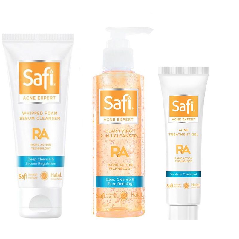 Safi Acne Expert Cleanser / 2 in 1Cleanser /acne cream / moisturizer / toner