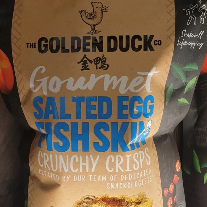 

Golden Duck Signature Salted Egg Yolk Fish Skin Crisps. READY STOCK ~ kp609