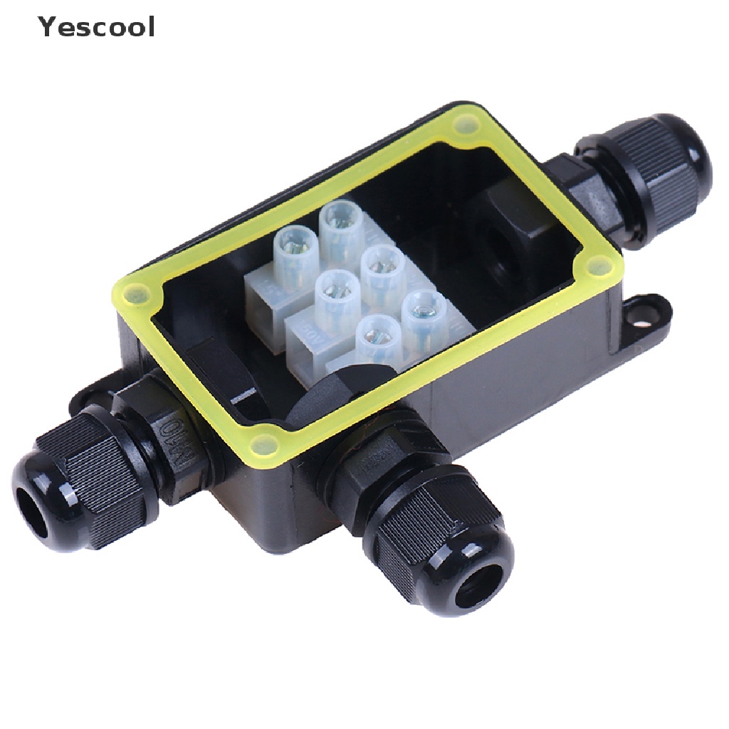 Yescool 3Way IP66 outdoor waterproof cable connector junction box with terminal 450v .