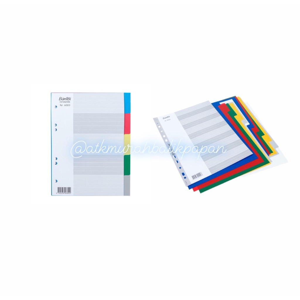 

Index (Divider) Bantex 6003 A5 Size 5 Pages