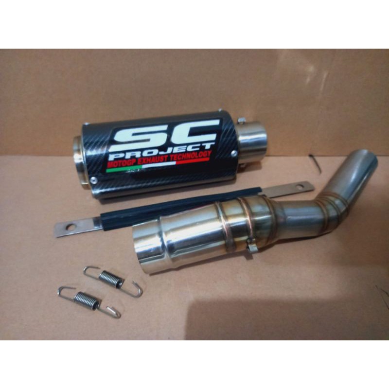 KNALPOT SC PROJECT SLIP ON CBR150R CB 150R NEW CBR150R FACELIFT CBRK45LOKAL CBR250R CBR250RR SLIP ON