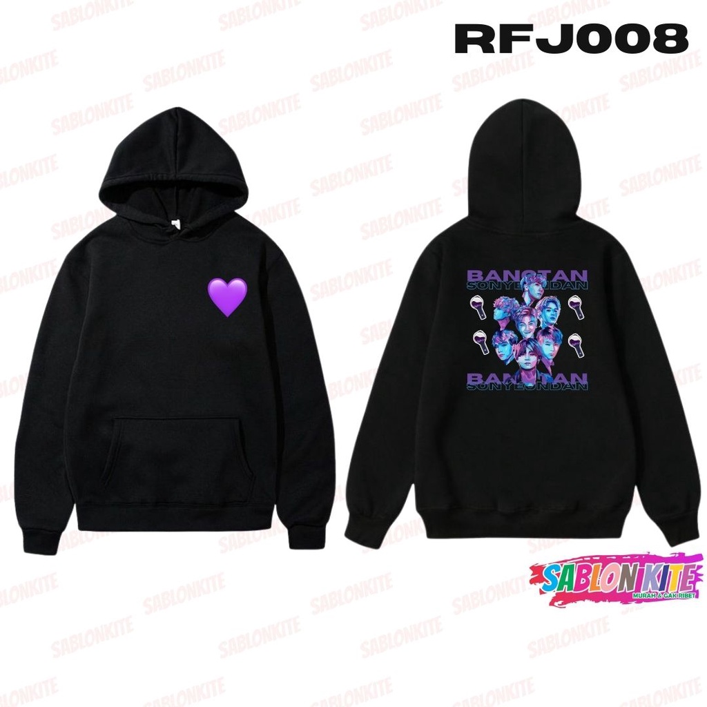 MURAH!!! HOODIE SWEATER KPOP PURPLE LOVE RFJ008