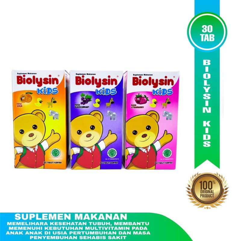 BIOLISIN KIDS BIOLYSIN KIDS BIOLISYN KIDS MULTIVITAMIN ANAK