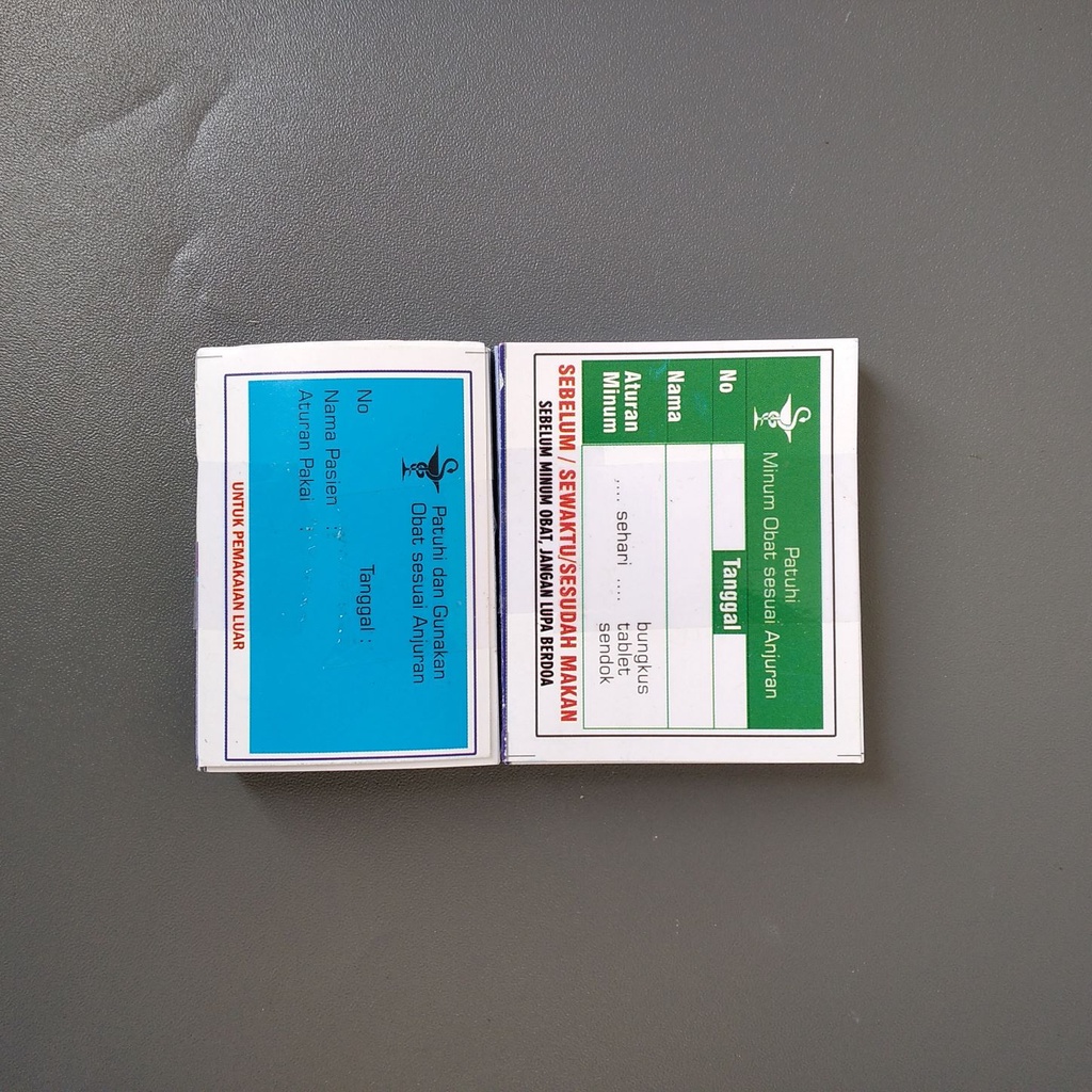 

Paket Etiket Obat isi 50 lembar, Label obat apotek, Etiket obat Apotek