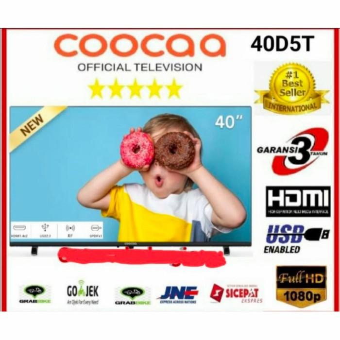 LED COOCAA 40INCH 40D5T DIGITAL TV DVB T/T2 garansi resmi 3tahun