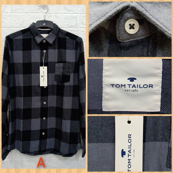 Man | Kemeja Flanel Pria Lengan Panjang Tom Tailor Original High Quality