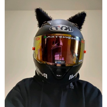 FLASH SALE⚡ KUPING KUCING UNTUK HELM HITAM kuping kucing untuk helm Kuping kucing helm neko helm kup