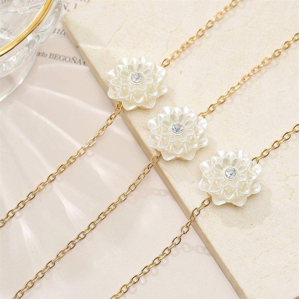 Lily Rantai Kacamata Wanita Kalung Anti Hilang Cord Holder Pearls Chain