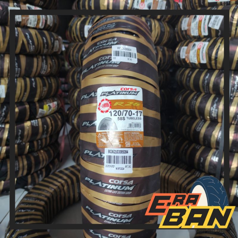 BAN CORSA R26 120 70 RING 17 TUBELESS SPORT