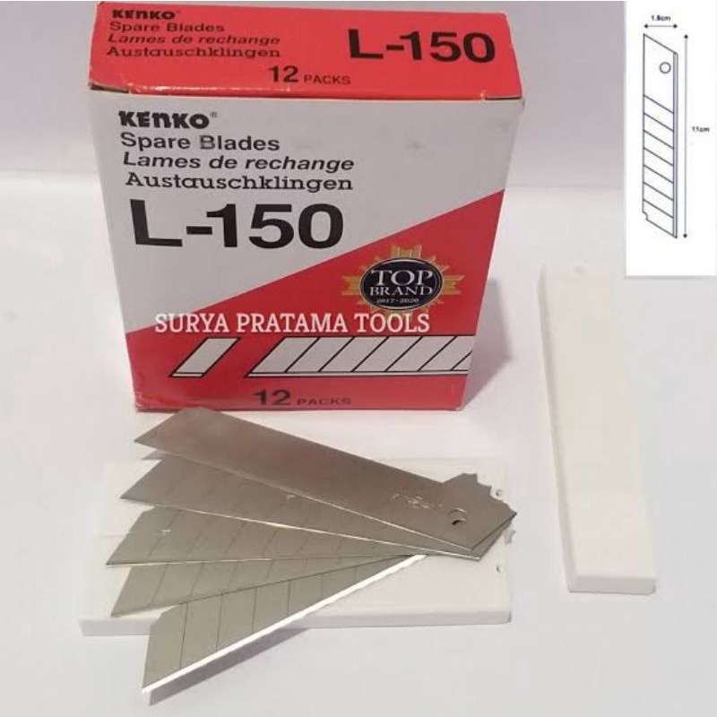 

ISI CUTTER BESAR L-150 JOYKO PER PACK