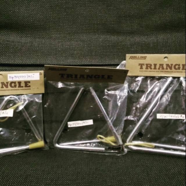 Alat Musik Triangle Rolling Musical Instrument
